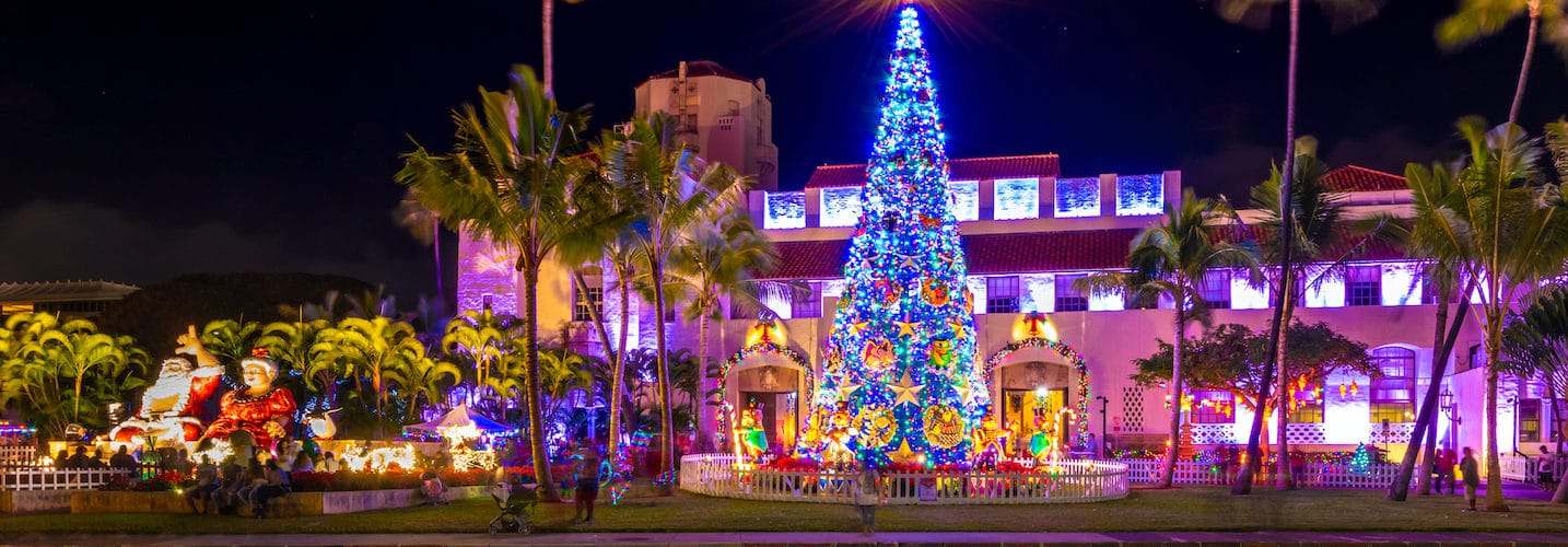 Christmas in Hawaii, Oahu, Honolulu, Waikiki