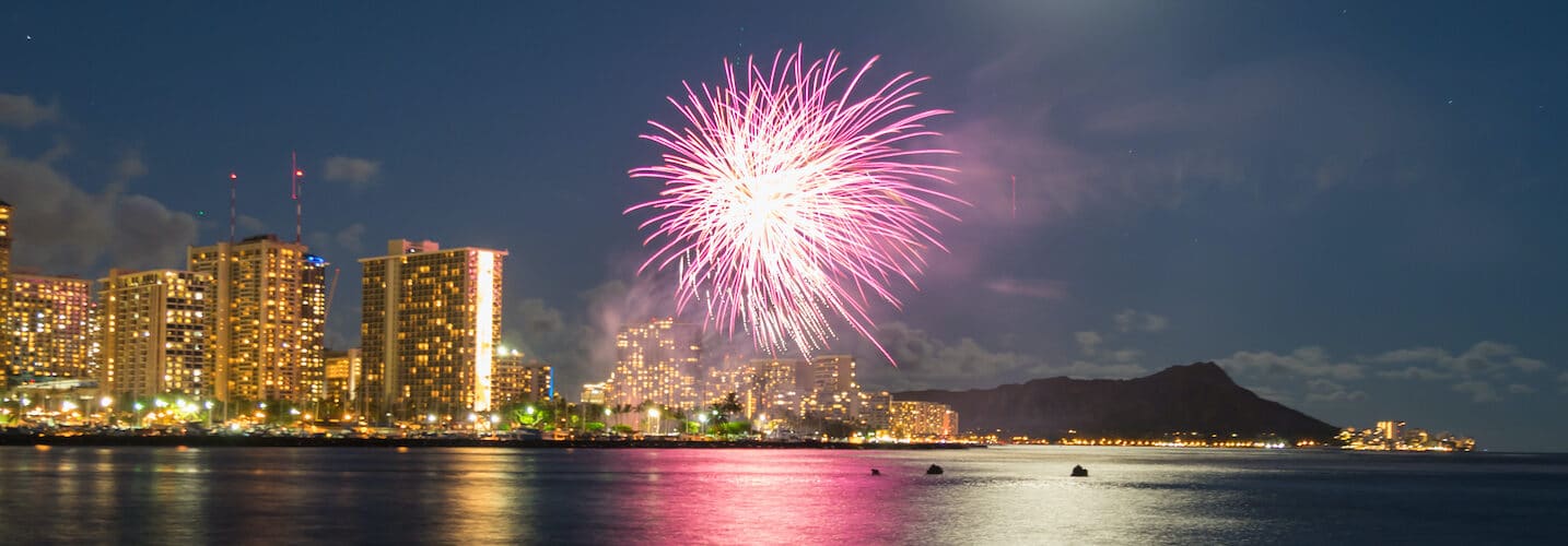 Friday Night Fireworks in Waikiki