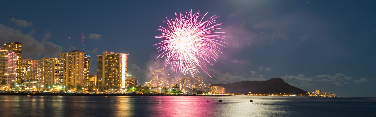 Friday Night Fireworks in Waikiki