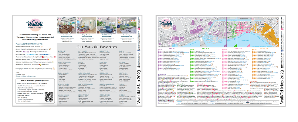 Free Waikiki Map Waikiki Beach Stays