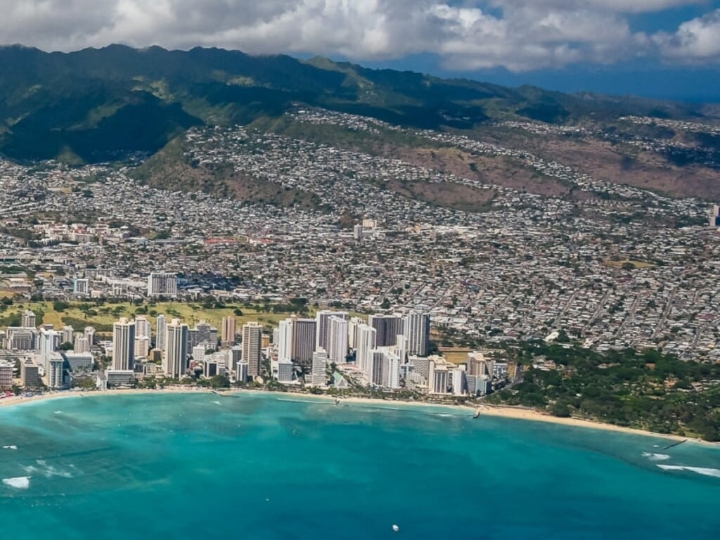 Waikīkī Beach aerial panoramic by Andy Stenz Photography (section 3 of 3).