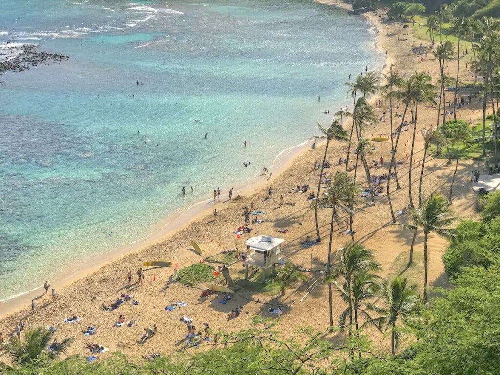 Hanauma Bay Nature Preserve on Oʻahu, Hawaiʻi.