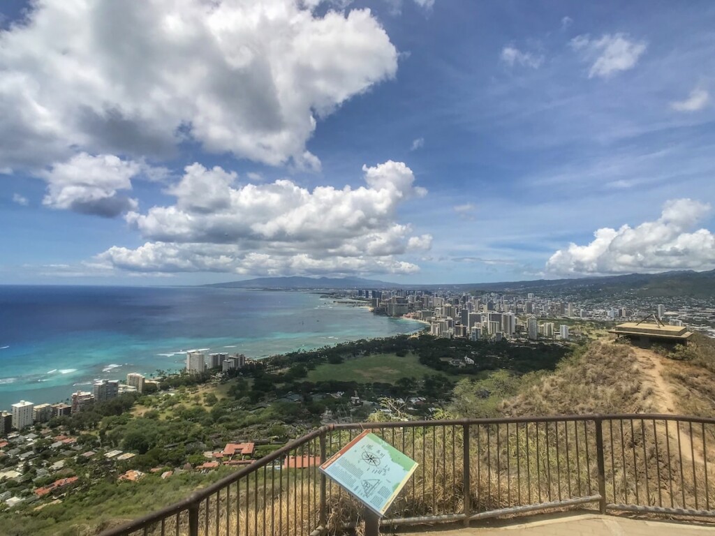 View from the top of Lēʻahi (Diamond Head), Oʻahu