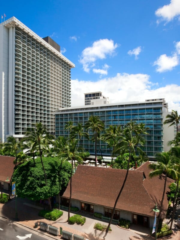 The Sheraton Princess Kaiulani hotel building in Waikīkī.