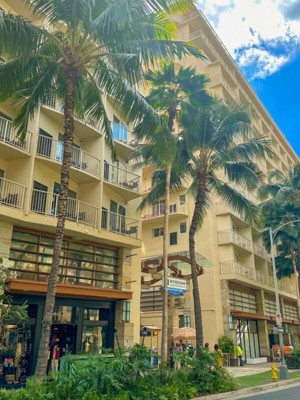 The Club Wyndham at Waikiki Beach Walk timeshare hotel building