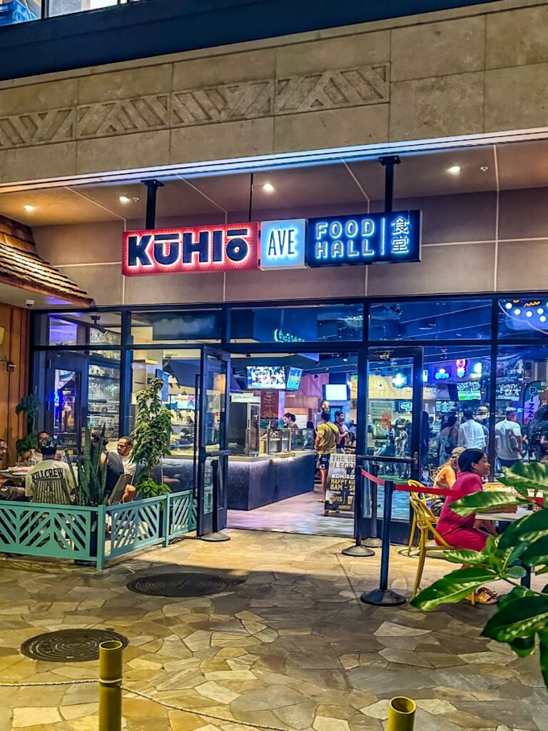 Kūhiō Ave. Food Hall a place where you can find cheap eats in Waikīkī, Hawaiʻi..