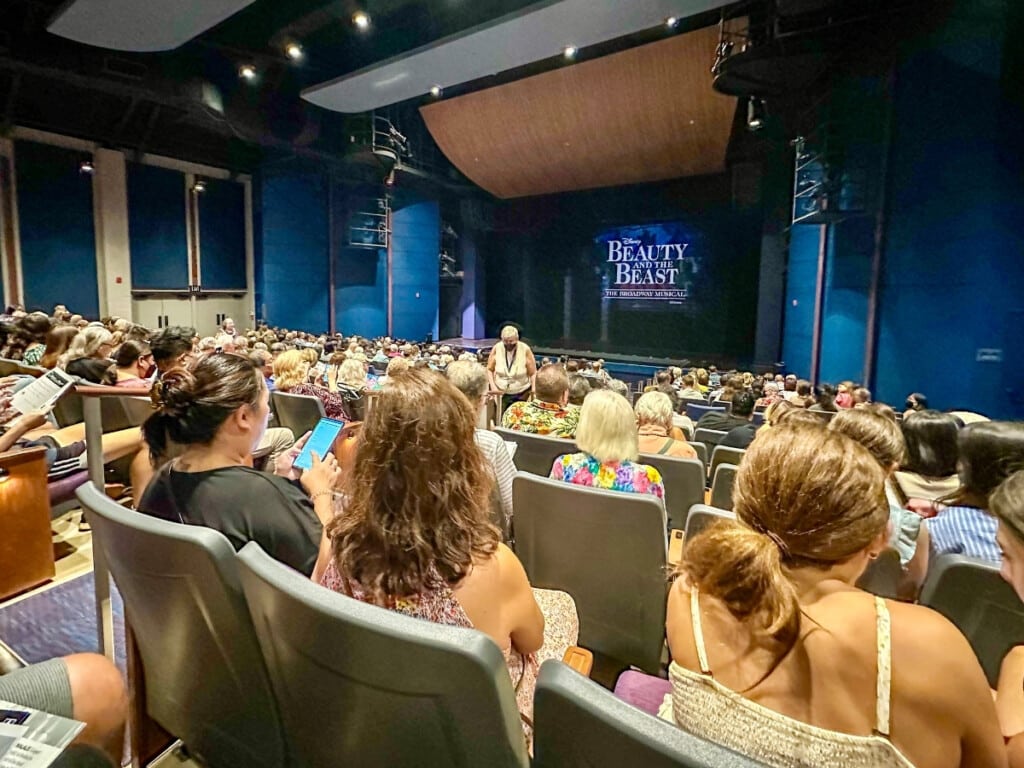 Audience view of the stage at Diamond Head Theatre on O‘ahu.