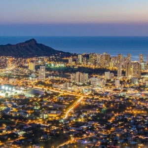 Honolulu nightlife.