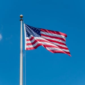 The American flag on 4th of July in Hawaiʻi.