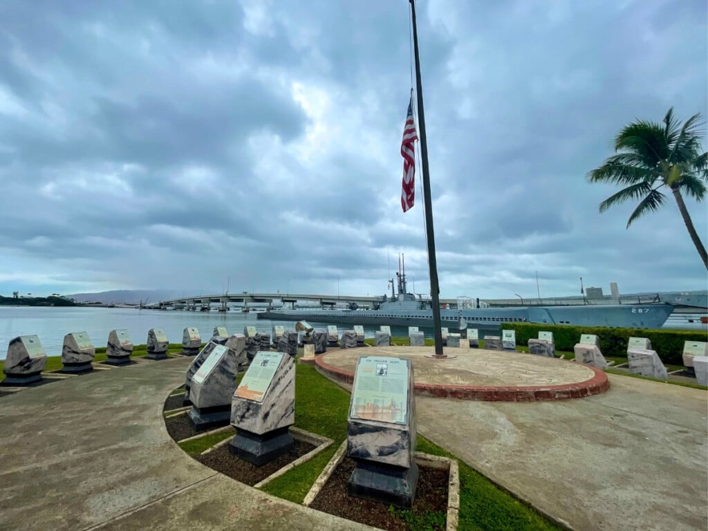 The Waterfront Memorial at Pearl Harbor National Memorial.
