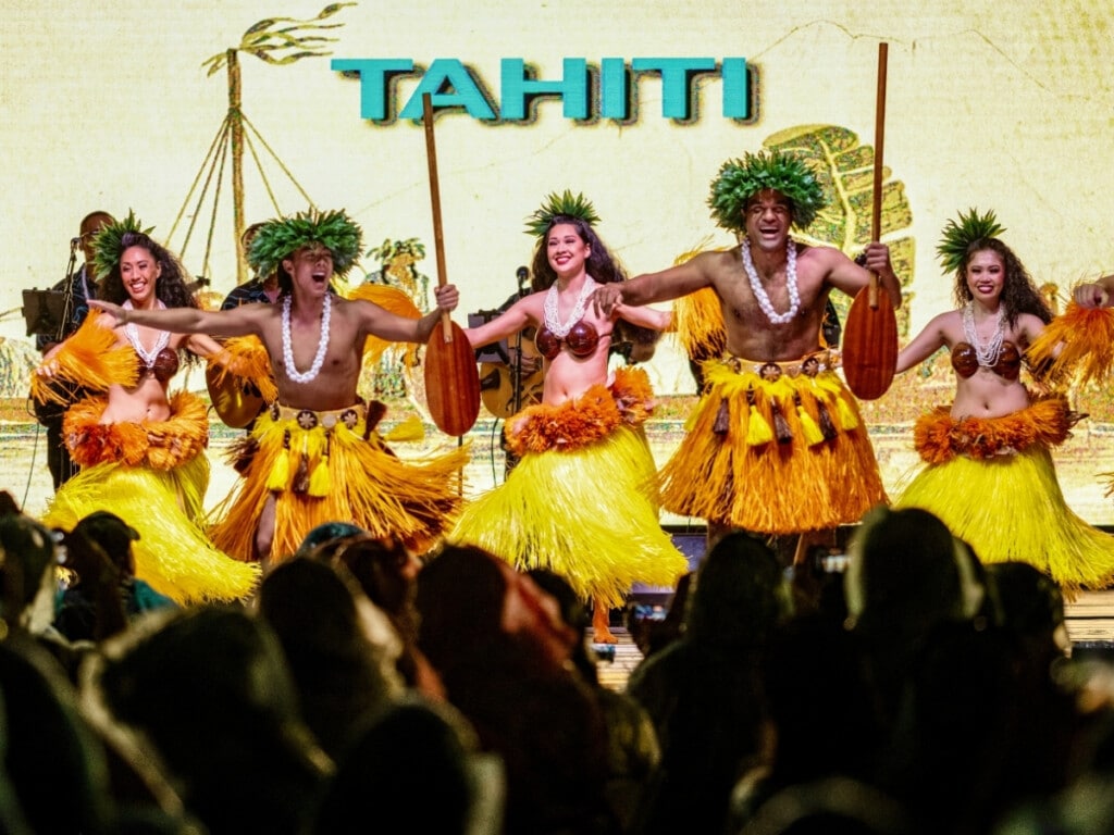 The high-energy Tahitian 'Ori dance performance at the the Ka Moana Luau.