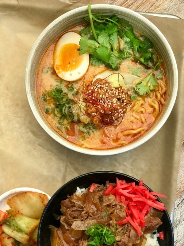 Ramen at Momosan Waikiki restaurant at ʻAlohilani Resort one of the best Japanese restaurant in Waikīkī, Hawaiʻi.