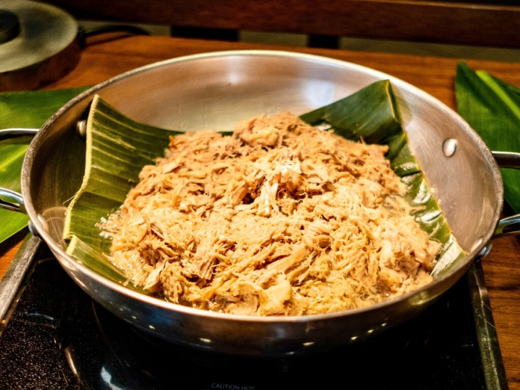 The Kalua Pig, a must-try dish on the buffet line of Nā Lei Aloha.