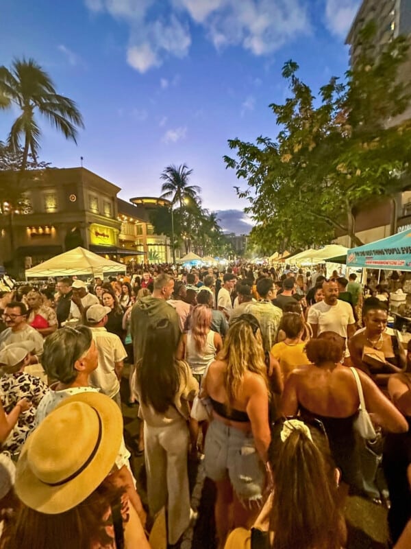A Waikīkī Block Party on Kalākaua Ave in Waikīkī, Oʻahu, Hawaiʻi.