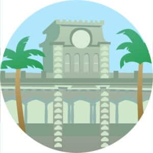 An icon to represent the "Culture" category on the Waikīkī Beach Stays website.