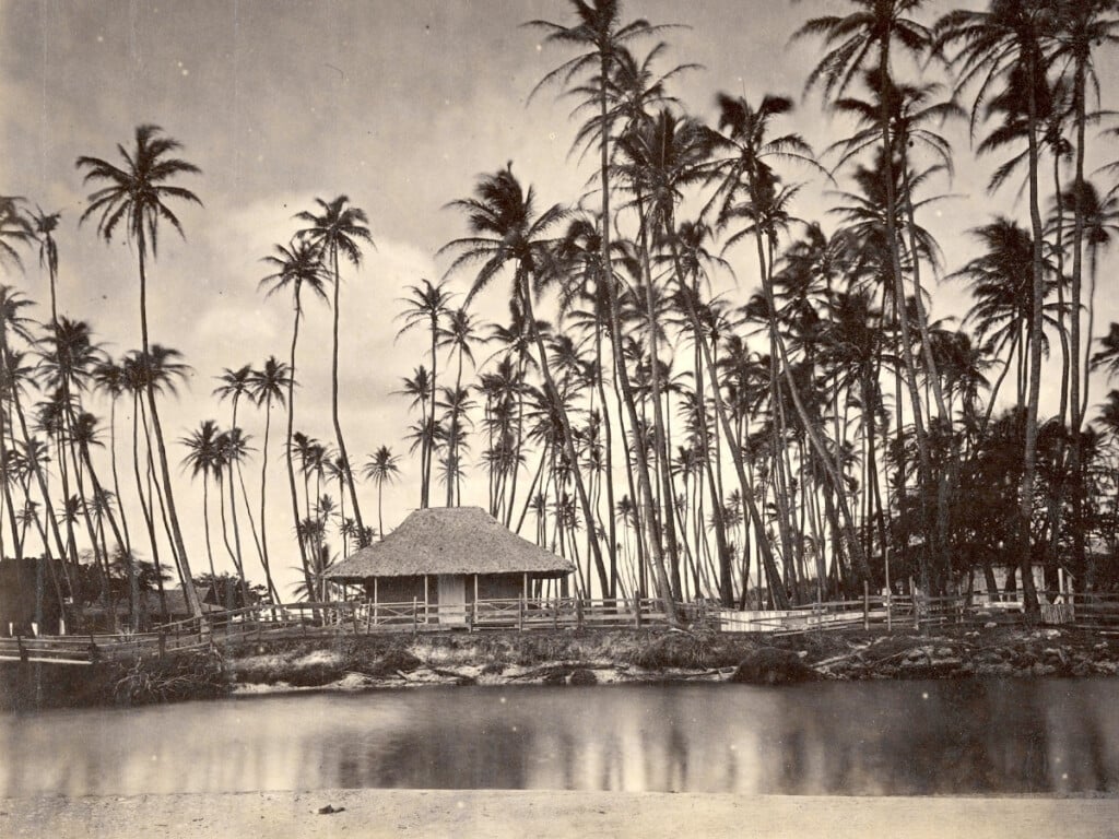 Kamehameha V's resting place, "Helumoa," Waikīkī.