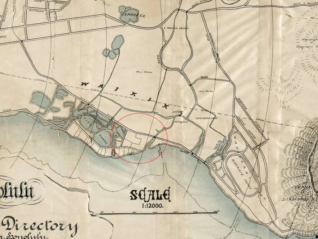 1892 Waikīkī Map